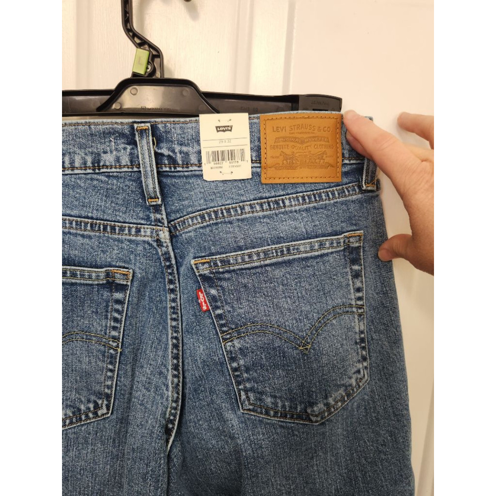 Levi's Blue 728 High-Rise Wide Straight Leg Jeans Size 29 - Picture 8 of 11